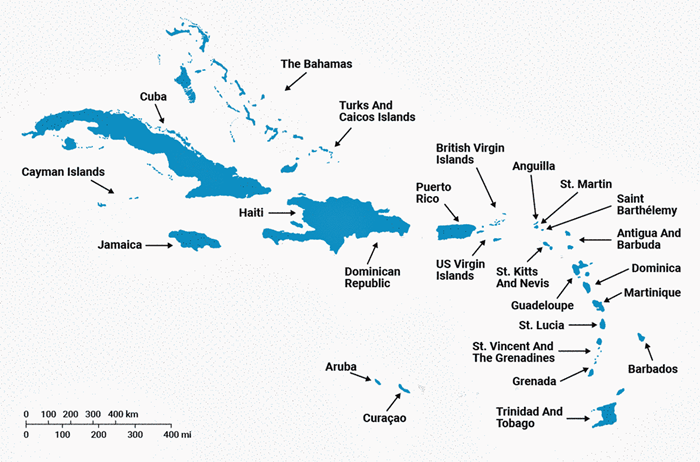 The Caribbean Islands Chain